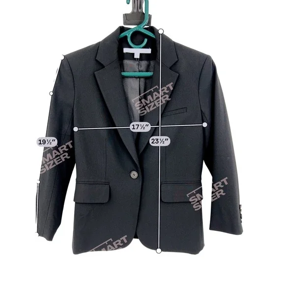 Veronica Beard Classic Dickey Jacket Wms Blazer Size 0 Black Virgin Wool Single - Picture 5 of 8